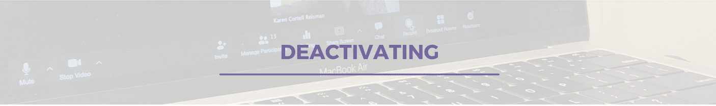 Deactivating tech to give yourself a break from technology. Deactivating tech to give yourself a break from technology.